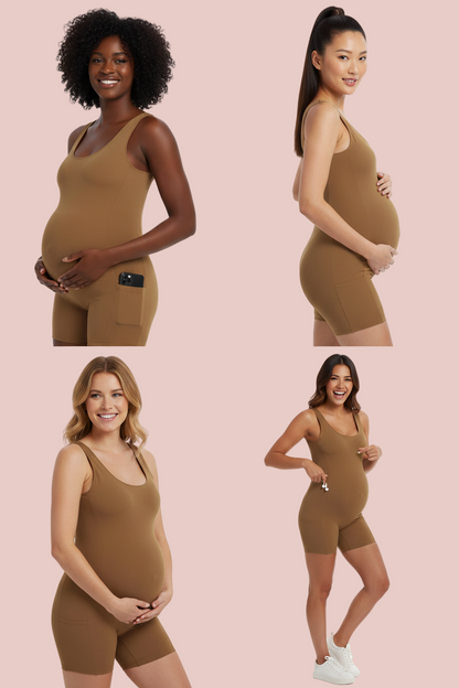 Cozzy Shapewear Womens Maternity Bodysuit PregnancyJumpsuit