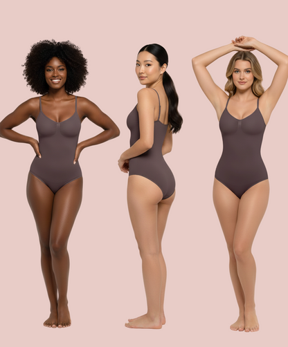 Cozzy Shapewear  Tummy Control  Bodysuits; Seamless Shapewear Brief for Women Chocolate M-L