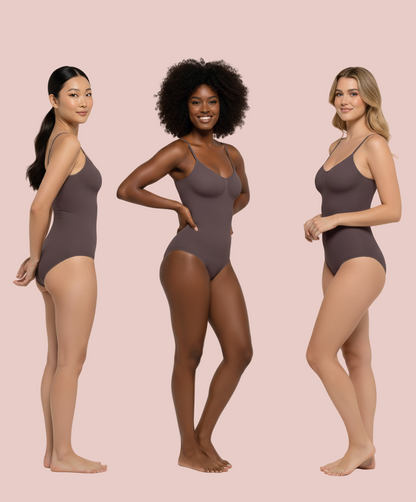 Cozzy Shapewear  Tummy Control  Bodysuits; Seamless Shapewear Brief for Women Chocolate M-L