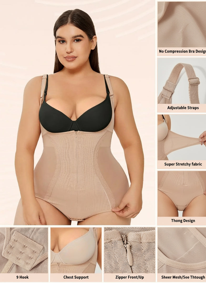 Cozzy Shapewear Bodysuit Tummy Control Slim Body Shaper