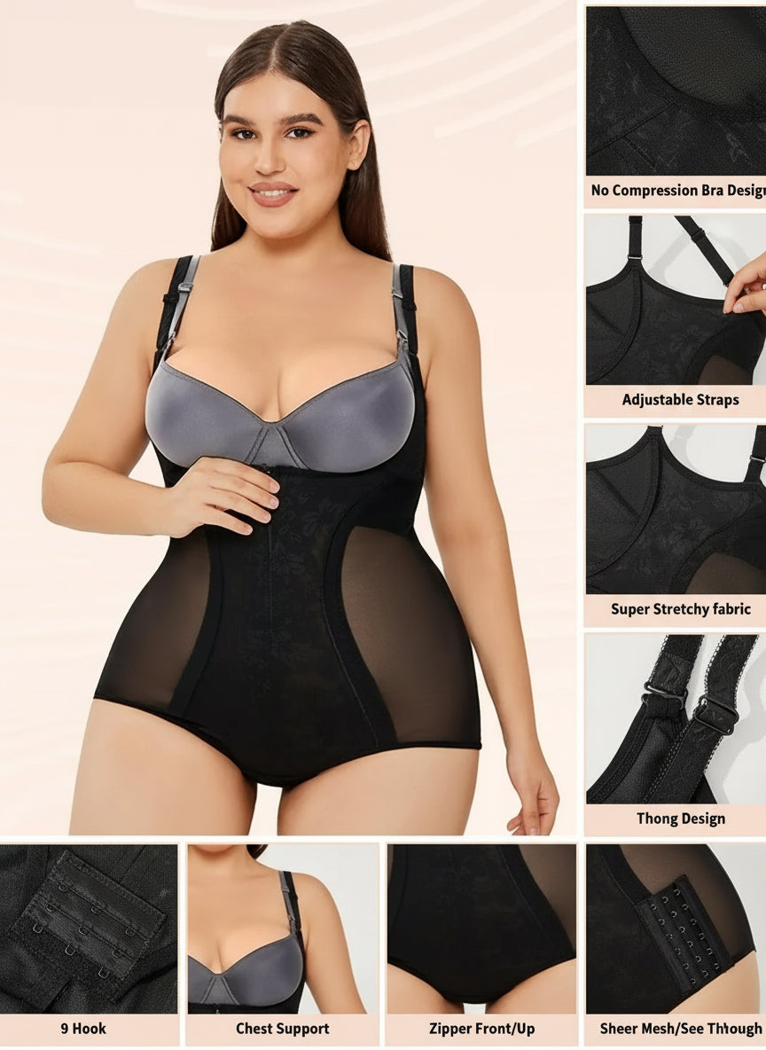 Cozzy Shapewear Bodysuit Tummy Control Slim Body Shaper